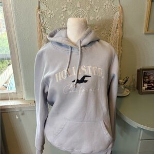 Hollister Pastel Blue Pullover Hoodie